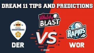 Dream11 Team Derbyshire vs Worcestershire North Group VITALITY T20 BLAST ENGLISH T20 BLAST – Cricket Prediction Tips For Today’s T20 Match DER vs WOR at Worcester